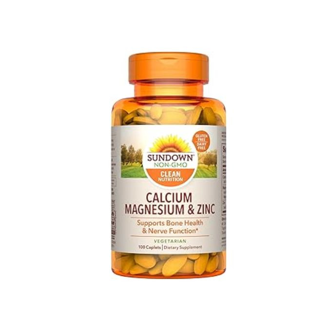 Naturals Calcium/Magnesium & Zinc Caplets (100 Pieces)