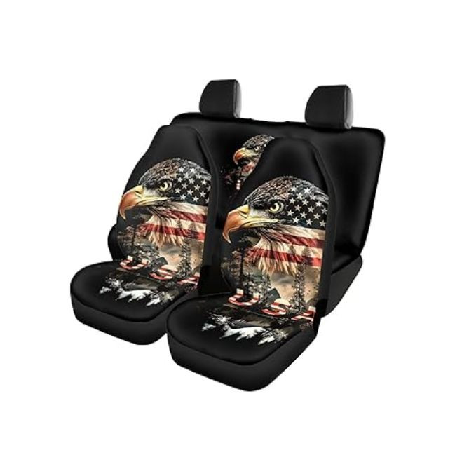 Eagle Car Seat Cover Sets Universal Auto Interior Seat Protector Cushion Mat Automotive Accessories for Travel