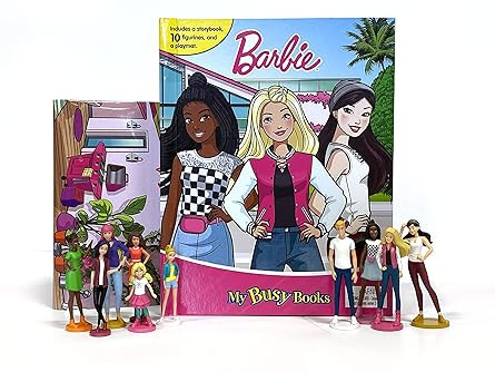 Barbie My Busy Books: With Storybook, 10 Figurines and a Playmat