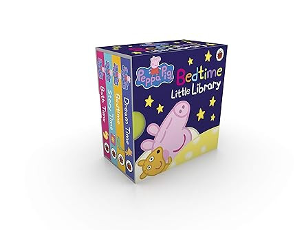 Peppa Pig: Bedtime Little Library Children English Story Book - 4 Books Collection