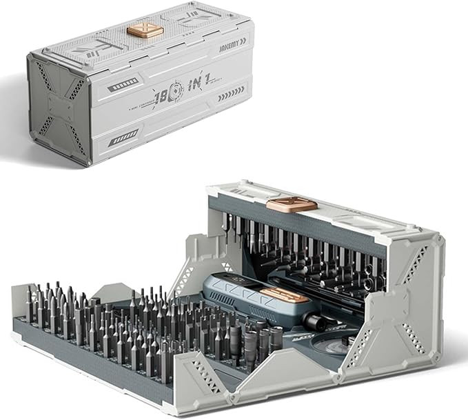 Laptop Repair Tool Kit, 180 in 1 Precision Screwdriver Set with 21 Kinds of 160 Magnetic Bits, Computer Repair Tools Kit for Most Electronic Devices, Small Screws and Delicate Components
